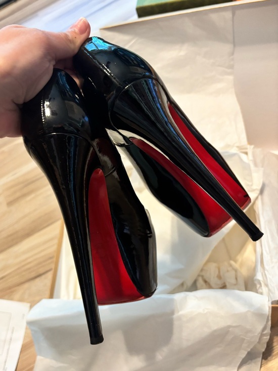 christian louboutin daffodile pumps black patent leather main image 8